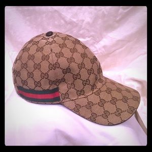 Original GG Canvas Baseball Cap with web